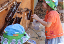 Little Lambs explore nature