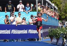 Athletes give it a tri