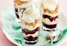 Upside-down mini blackberry cheesecakes