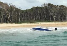 Boats overturned, three people rescued
