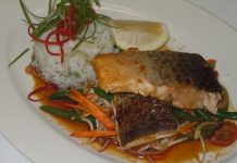 Crispy Asian Salad Compliments Extensive Menu