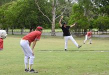 Strikeout from downpour