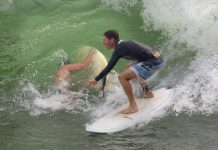 Hitting the waves Noosa style