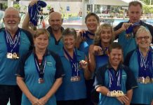 Clinton leads medal charge for masters