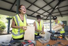 Hand a woman a hammer