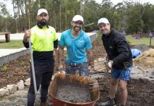 Hold on toilet block