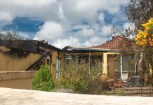 Man suffers burns in house fire