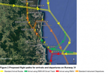 Battle expands over flight paths