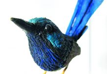 Master bird carver in Noosa
