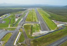 Final stages: Sunshine Coast Airport’s new runway