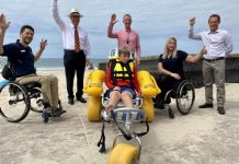 New beach wheelchair to benefit many