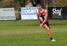 Finals hopefuls the Saints in Noosa training