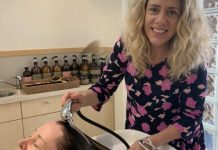 Following her hairdressing home