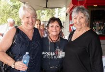 Crowd keen for a gander at the Arts Theatre