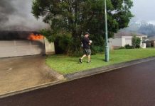 Deaf dog rescued from burning home