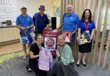 Fifty backpacks donated for students in need