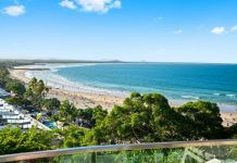 Riding the Noosa wave