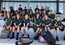 Students show spirit at swimming carnival