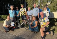 Rotarians ride in aid of bowel cancer awareness