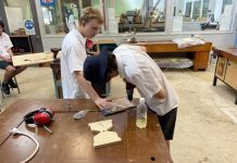 Students create therapy equipment for Sunshine Butterflies