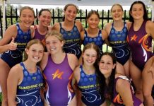 Noosa blitz the pool in water polo
