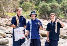 Students pick up 100kg of rubbish