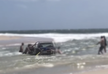 Dangerous beach driving