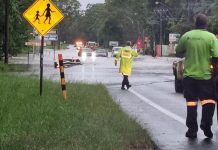 Residents urged to stay off roads as heavy rain sets in
