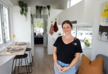 Tiny houses a few steps away