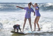 Ruff waves for canine surfers