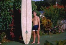 Surf scribe leaves the beach