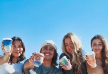 Zero emissions travel cup fired by the sun