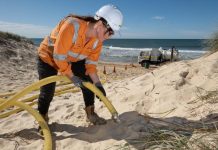 Beach vacuum targets polystyrene