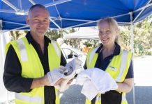 Giving a sheet for waste