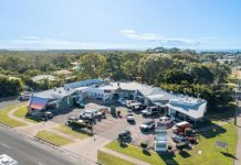 Rainbow Beach shops up for auction