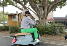 Andy swaps car for scooter to avoid Noosa’s traffic jams
