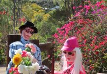 Bumper crop of scarecrows