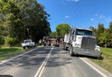 Quarry truck rollover