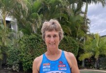 Maureen dives into her 23rd Noosa Triathlon