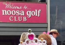 Noosa Golf Club turns 50 shades of pink