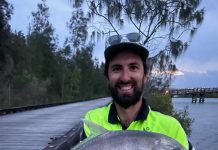 New hole at river mouth