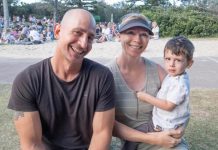 Santa drops in for a song