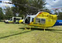 Boy airlifted to hospital