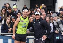 Footy greats train on the Sunny Coast
