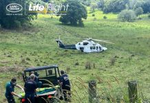 Horse rider airlifted