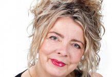 Sheridan on the footpath