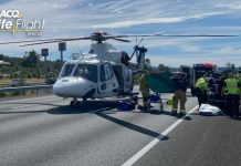 LifeFlight Rescue airlifts seriously injured motorbike rider