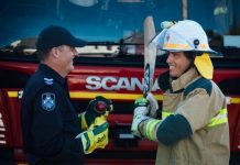 Services face off in Guns n Hoses match