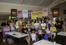 Yes for Voice vollies hit the streets