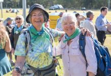 People and scenery make the walk